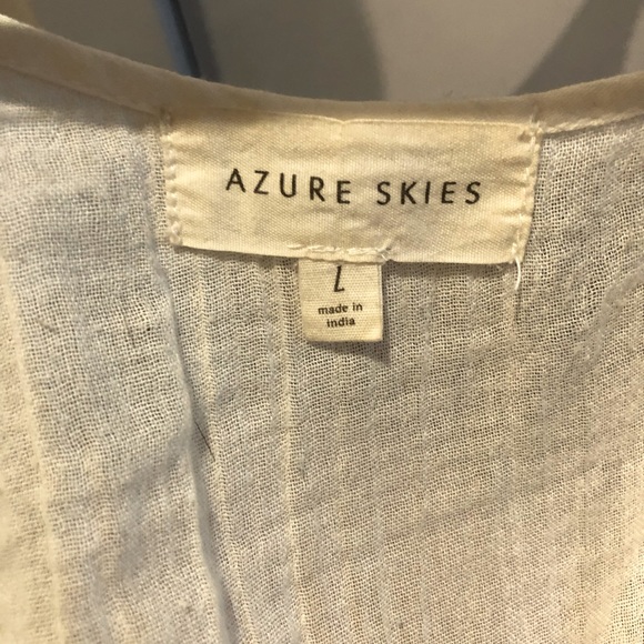 Azure Skies Linen Tank Top - Picture 4 of 4
